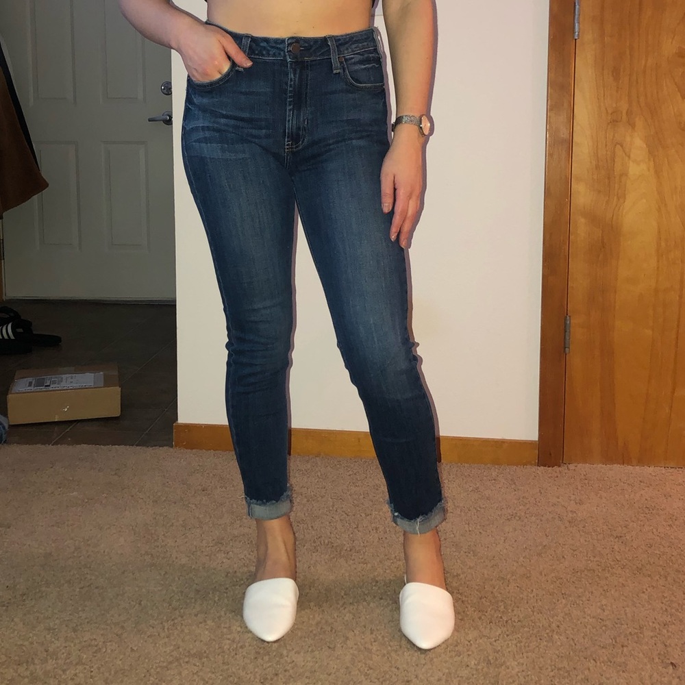 Just black skinny jeans